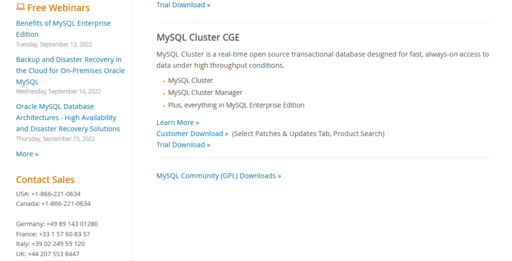 Step by Step Guide to Install MySQL on CentOS, RedHat, Ubuntu, and Windows 18 MySQL Community (GPL) Downloads