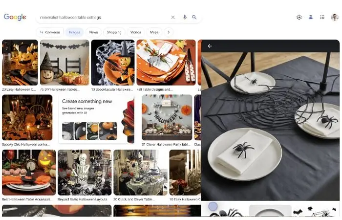 Google AI image creation