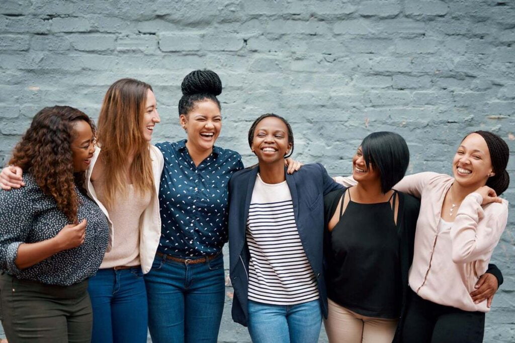 diversity gender equality girl power south african women hugging and leadership careers south africa by cecilliearcurs gettyimages 951541912 100850367 large.3x2 100930458 large.3x2