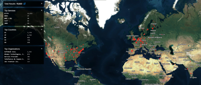 Actively exploited 0-days in Ivanti VPN are letting hackers backdoor networks 6 Map showing geographic location of ICS deployments, led by the US, Japan, Germany, France, and Canada.