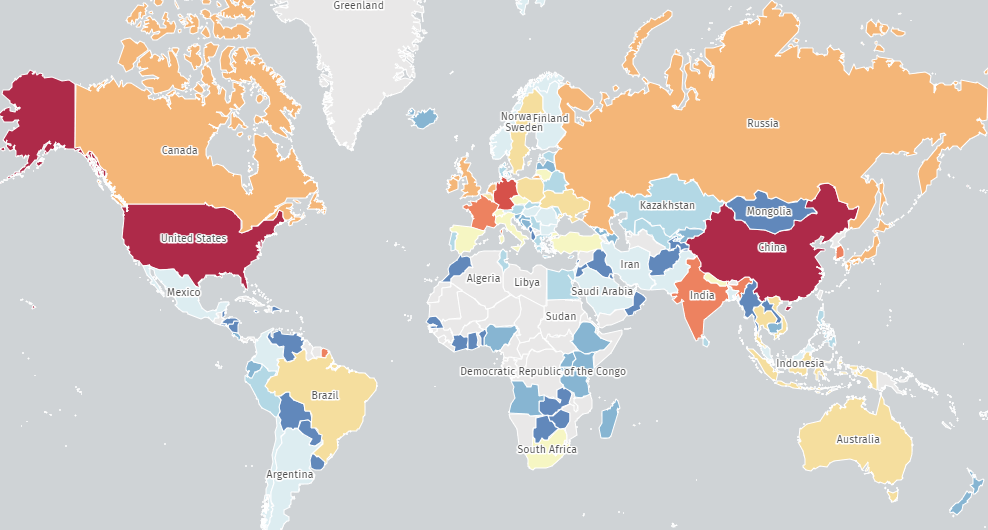 Exposure heatmap