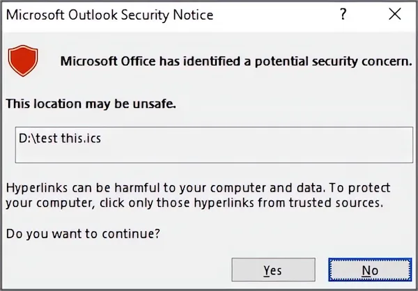 Microsoft Outlook December updates trigger ICS security alerts 6 Microsoft Outlook ICS security notice