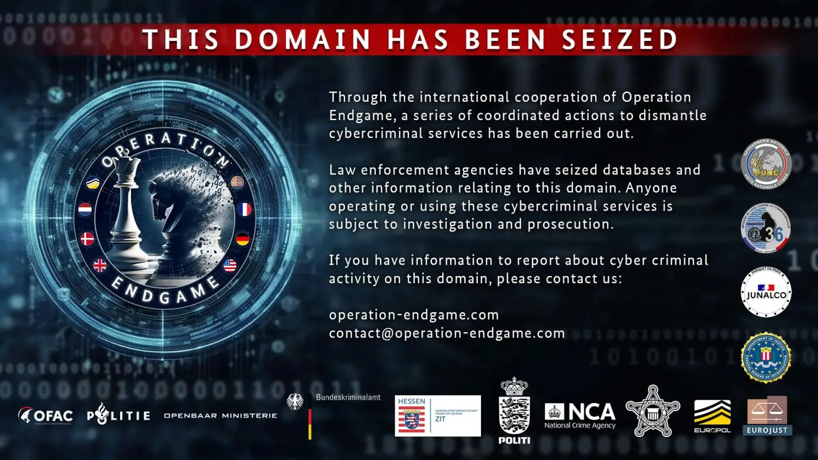 Police seize over 100 malware loader servers, arrest four cybercriminals 6 Seizure banner