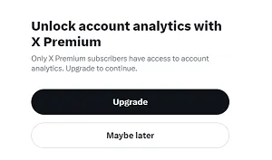 X analytics upgrade