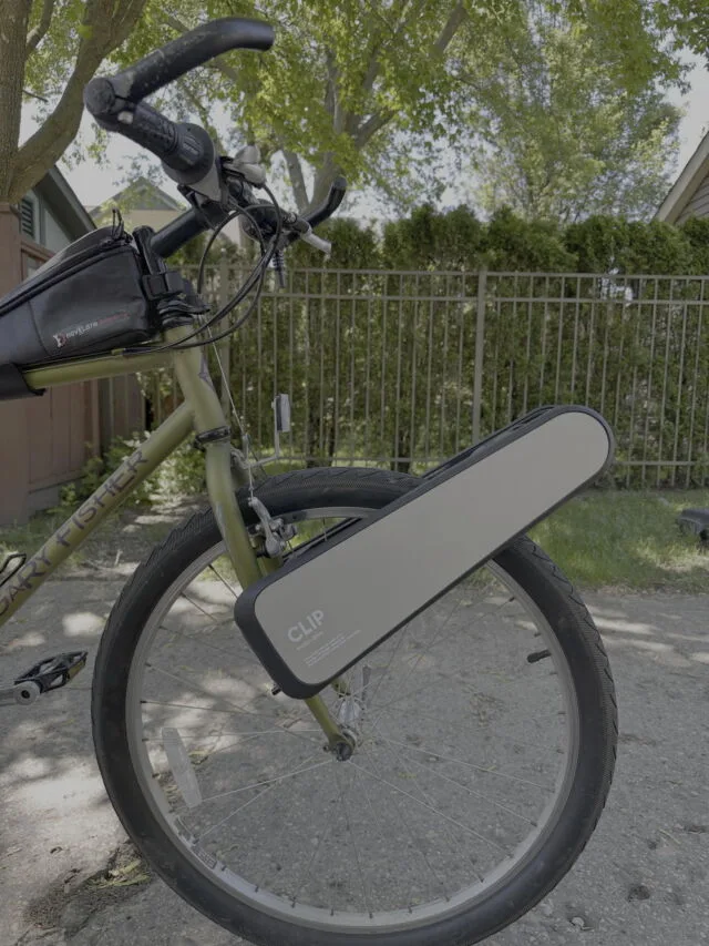 Turn almost any bike into an e-bike with the Clip 6 The Clip mounts to the front fork just below the brake caliper.