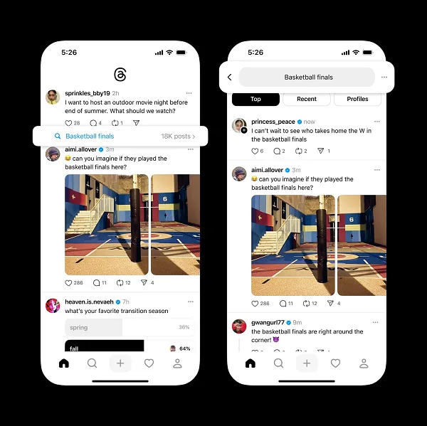 Threads trends