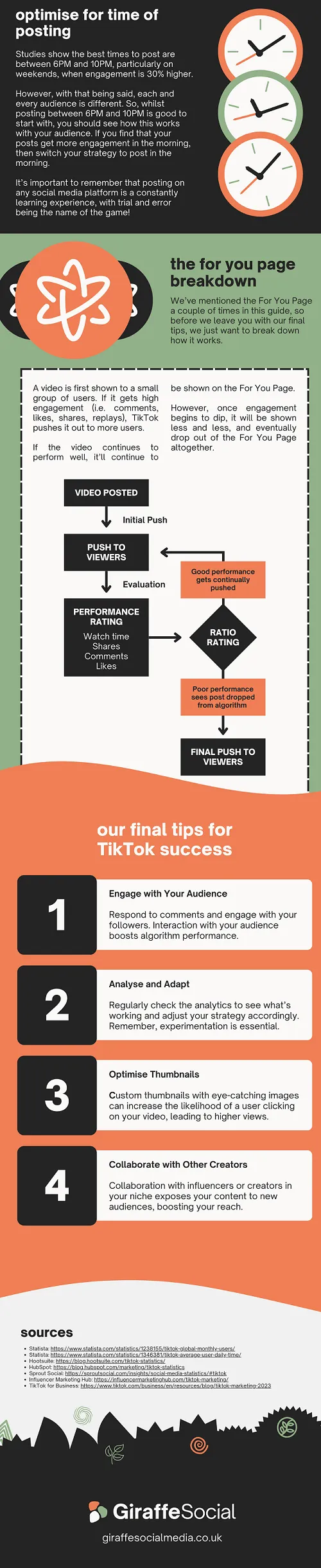 TikTok algorithm infographic