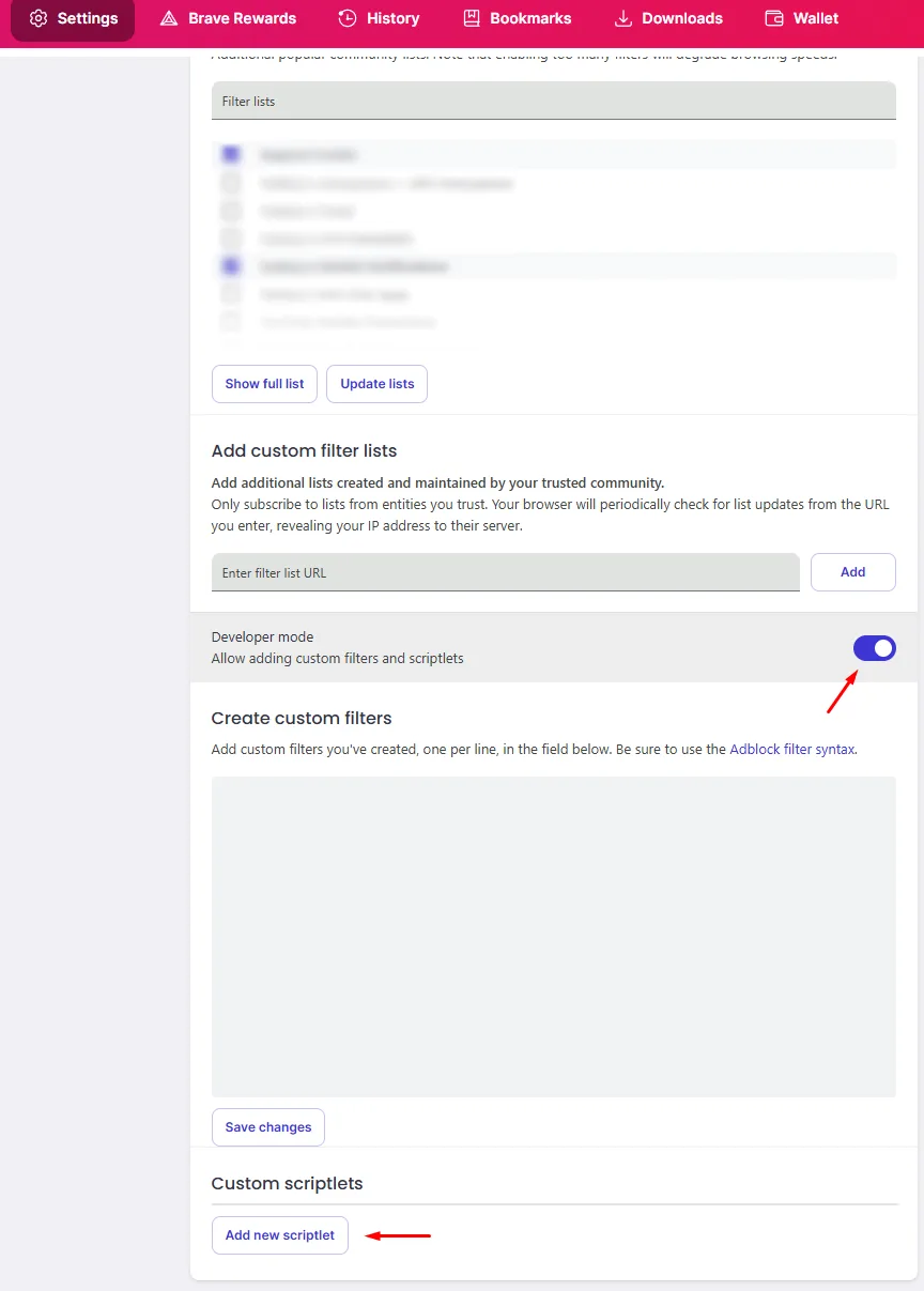 Brave now lets you inject custom JavaScript to tweak websites 7 Enabling the new feature