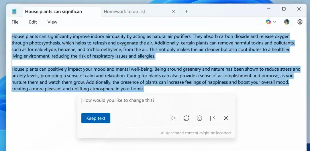 Windows 11 Notepad gets AI-powered text writing capabilities 6 Notepad Write