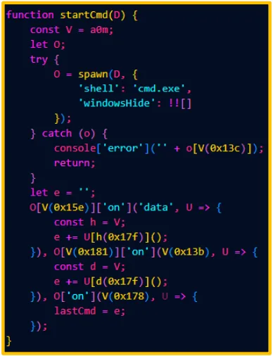 Interlock ransomware gang deploys new NodeSnake RAT on universities 7 CMD command execution