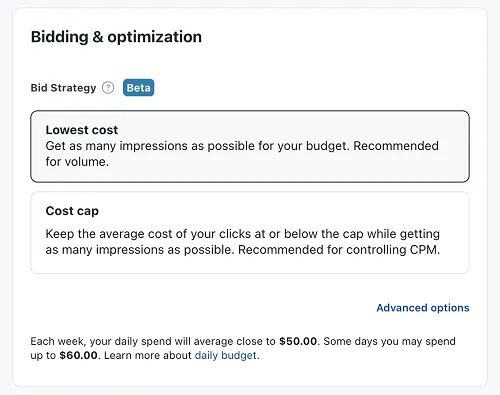 Reddit automated bidding