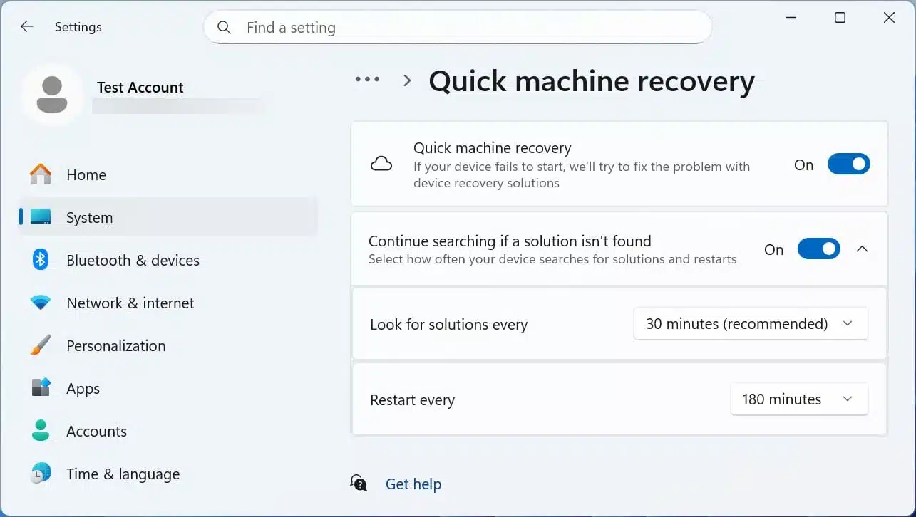 Windows 11 KB5062660 update brings new 'Windows Resilience' features 7 Quick Machine Recovery settings