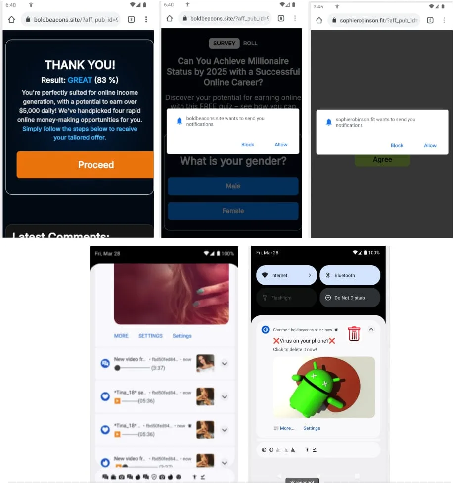 Android malware Konfety uses malformed APKs to evade detection 6 Unwanted ads and redirects triggered by Konfety