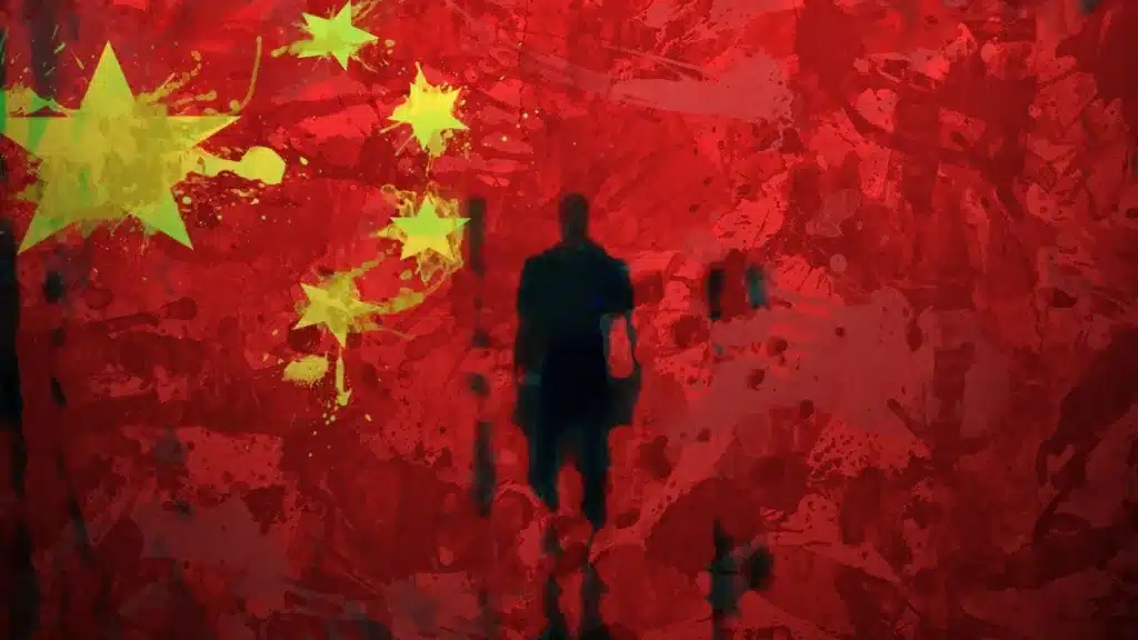 China hacker silhouette