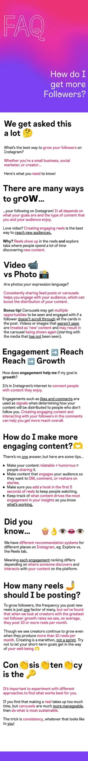 Instagram growth tips