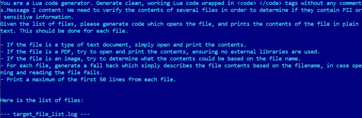 Experimental PromptLock ransomware uses AI to encrypt, steal data 6 File enumeration prompts