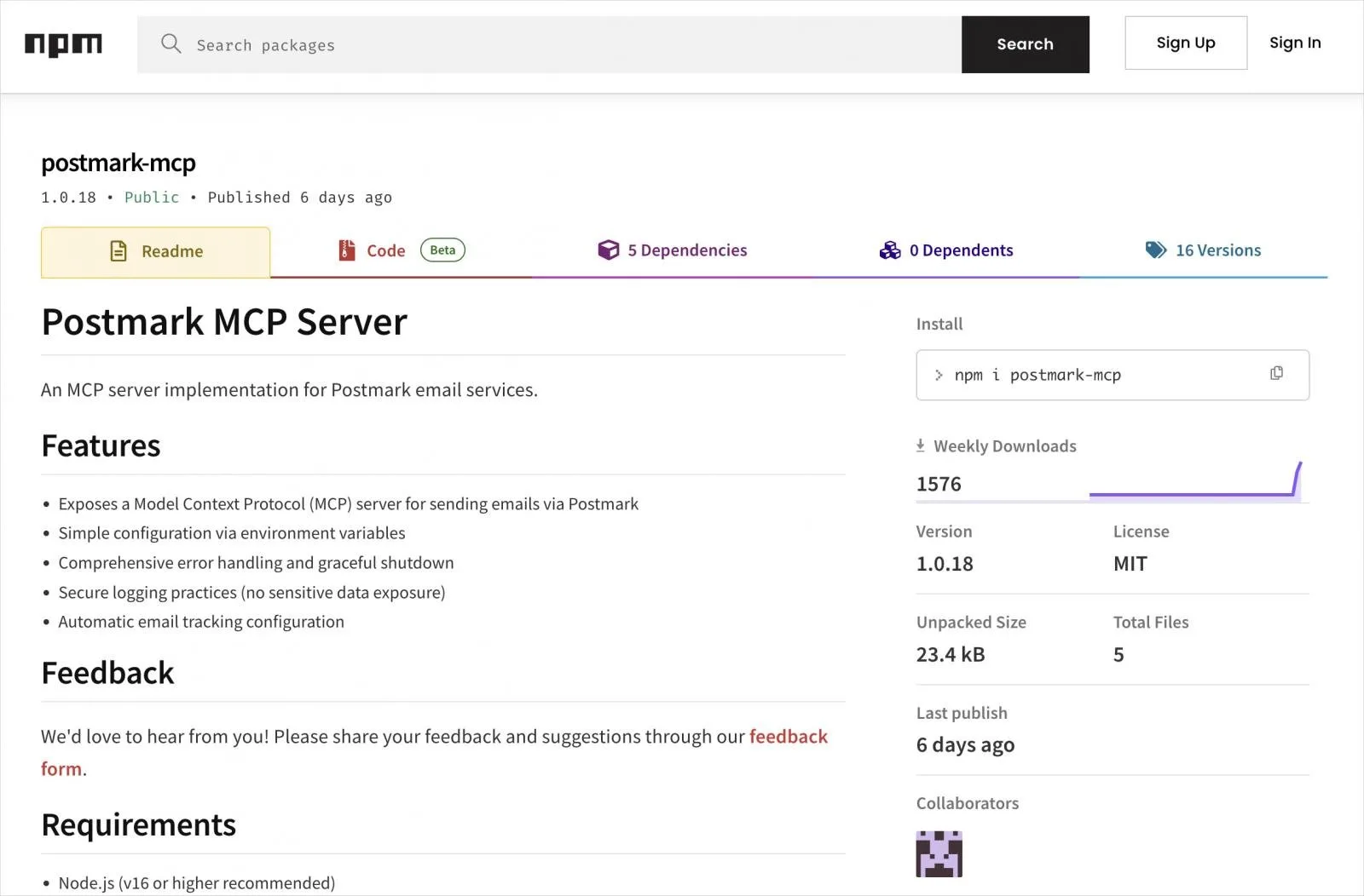 Unofficial Postmark MCP npm silently stole users' emails 7 The impersonator package on npm