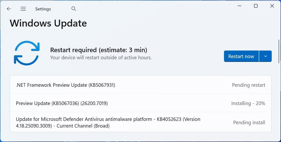 Windows 11 KB5067036 update rolls out Administrator Protection feature 6 KB5067036 preview update