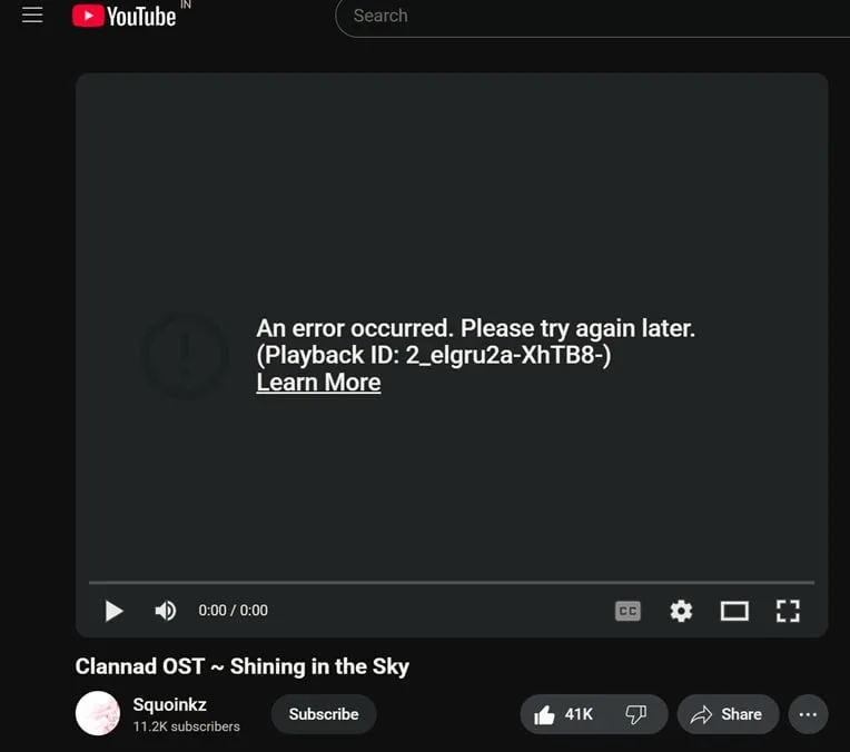 YouTube is down worldwide with playback error 6 YT