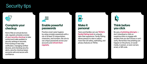 TikTok Shares Cybersecurity Tips 6 TikTok cybersecurity tips